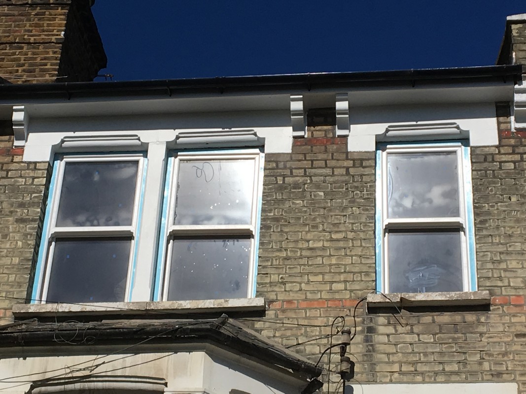 New uPVC sash windows fitted on Victorian terrace in Lewisham