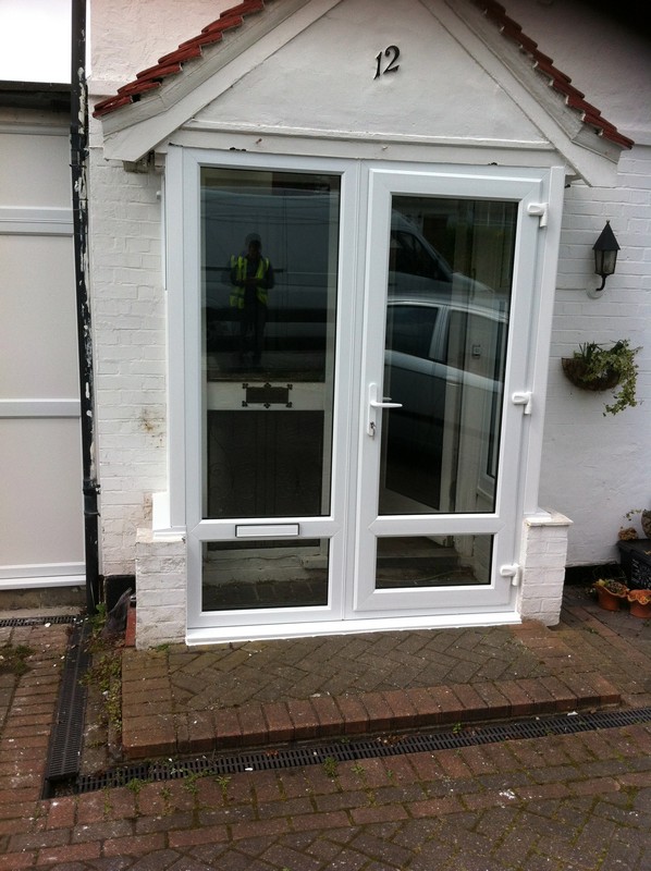 uPVC French doors fitted as front entrance in Lewisham